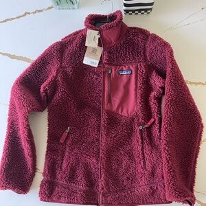 The Classic Retro-X Fleece Jacket  BURGUNDY